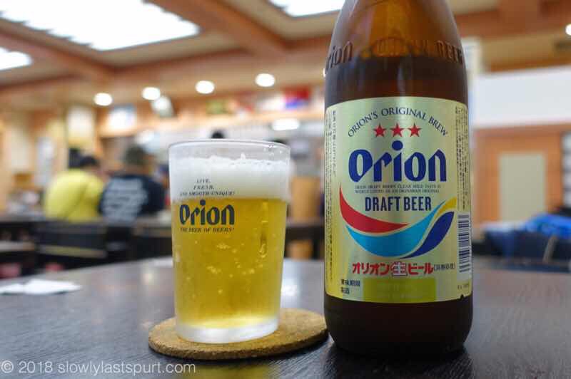 那覇空港　空港食堂とオリオンビール