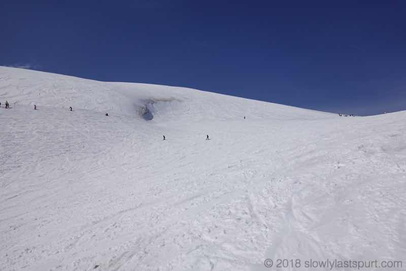 月山スキー場　沢コース
